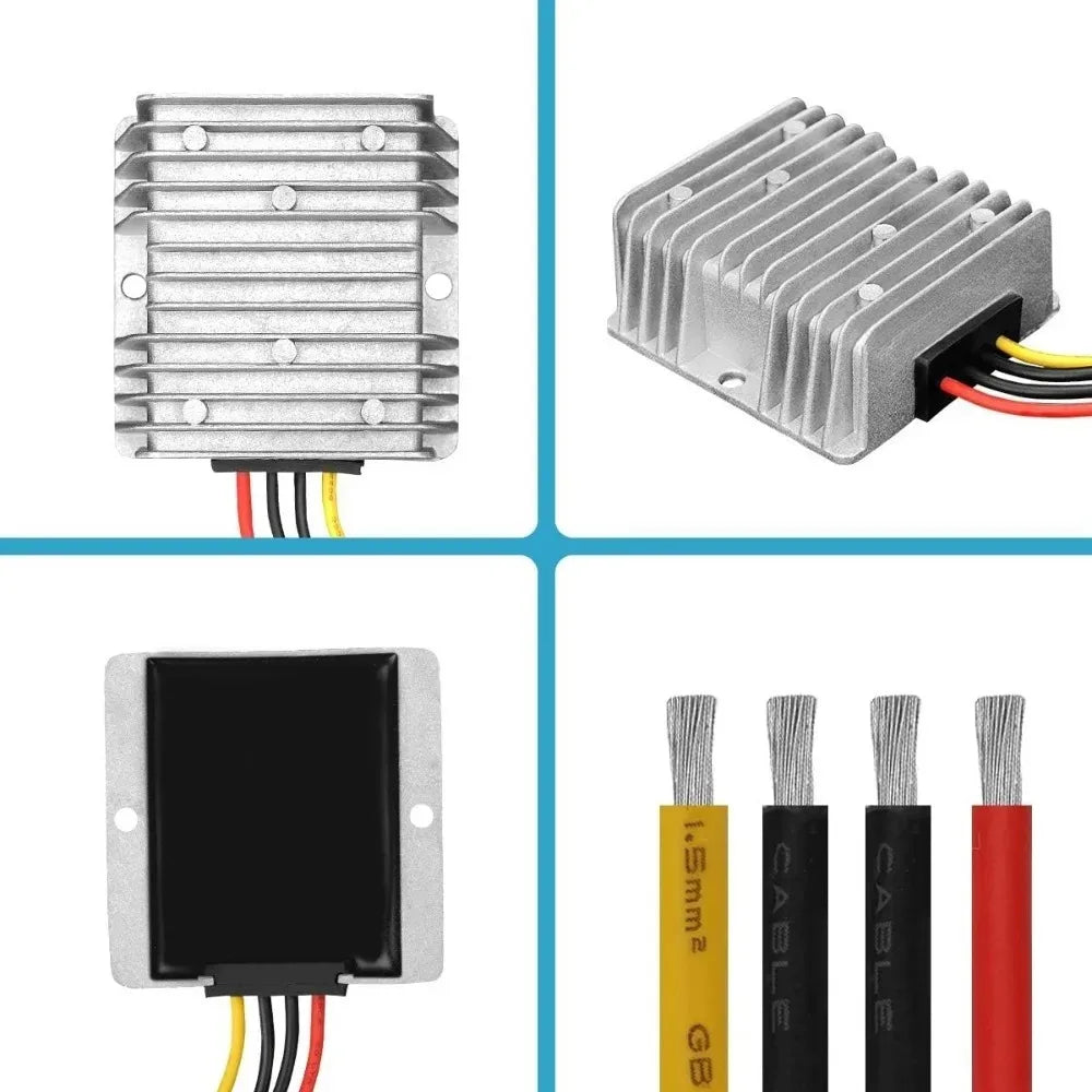 DC to DC Voltage Regulator Buck Converter 12V 24V Step-Down to 5V 20A 100W Power Supply Converter Waterproof Module Transformer Oasis Select