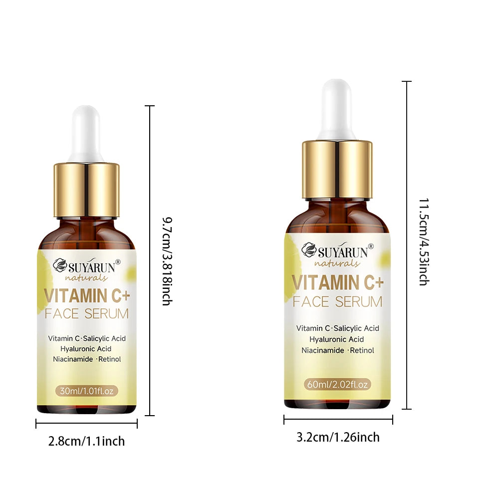 SUYARUN Vitamin C Facial Serum - Brightening, Antioxidant, Fade Dark Spots & Hydrating Treatment for Glowing Skin. Oasis Select