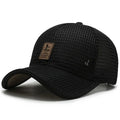 Breathable Mesh Baseball Caps - Adjustable, Quick-Drying, Casual Trucker Hats for Men & Women, Perfect for Summer Outdoors Oasis Select black
