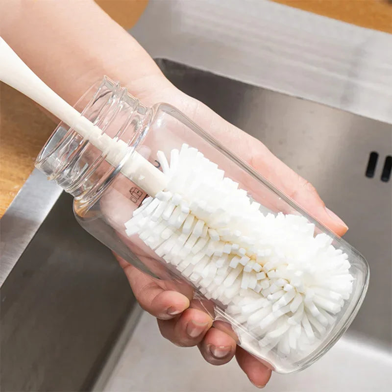 Sponge Brush Cup Scrubber Glass Cleaner Kitchen Cleaning Tool Long Handle Drink Wineglass Bottle Household Cleaning Brush Oasis Select