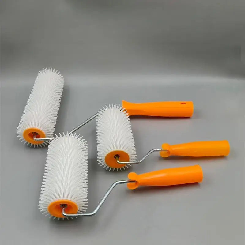 1PC 10/16/24CM Defoaming Drum Brush Spike Roller Latex Floor Self Compound Roller Leveling Screed Spiked Roller Paint Brush Roll Oasis Select