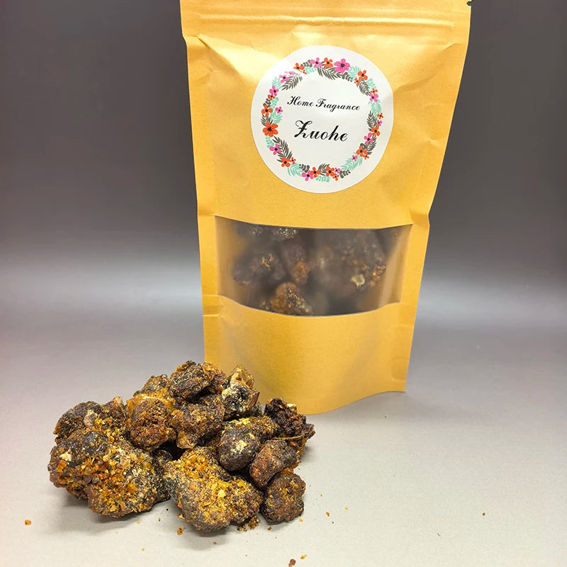 100-500g Natural Myrrh Incense/Somali Myrrh Incense/Hariluya/Church Incense/Used for Air Purification, Psychotherapy, Meditation Oasis Select Myrrh 100g