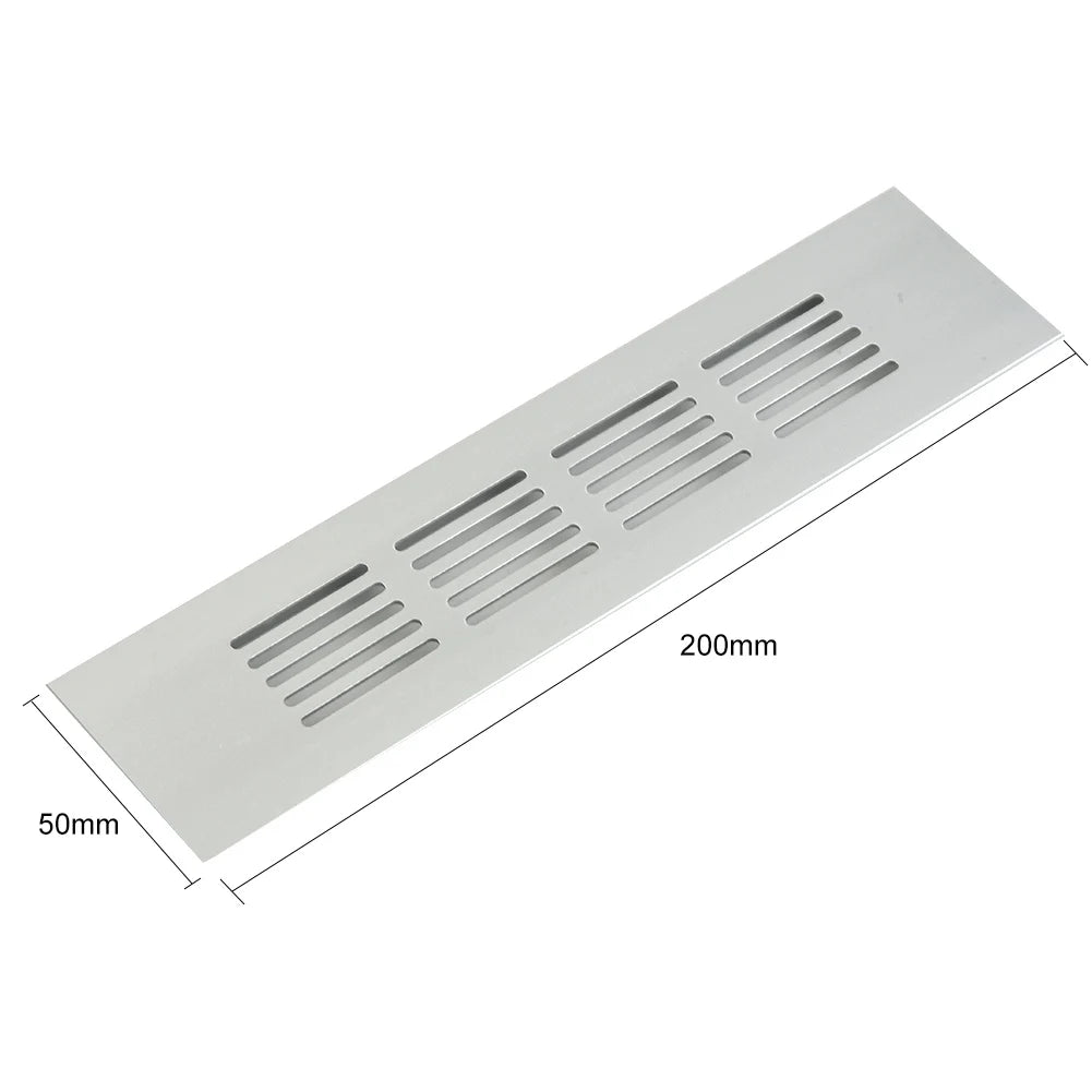 50mm Aluminum Ventilation Grille | Cabinet & Wardrobe Air Vent Ventilation Grille Oasis Select 50x200mm