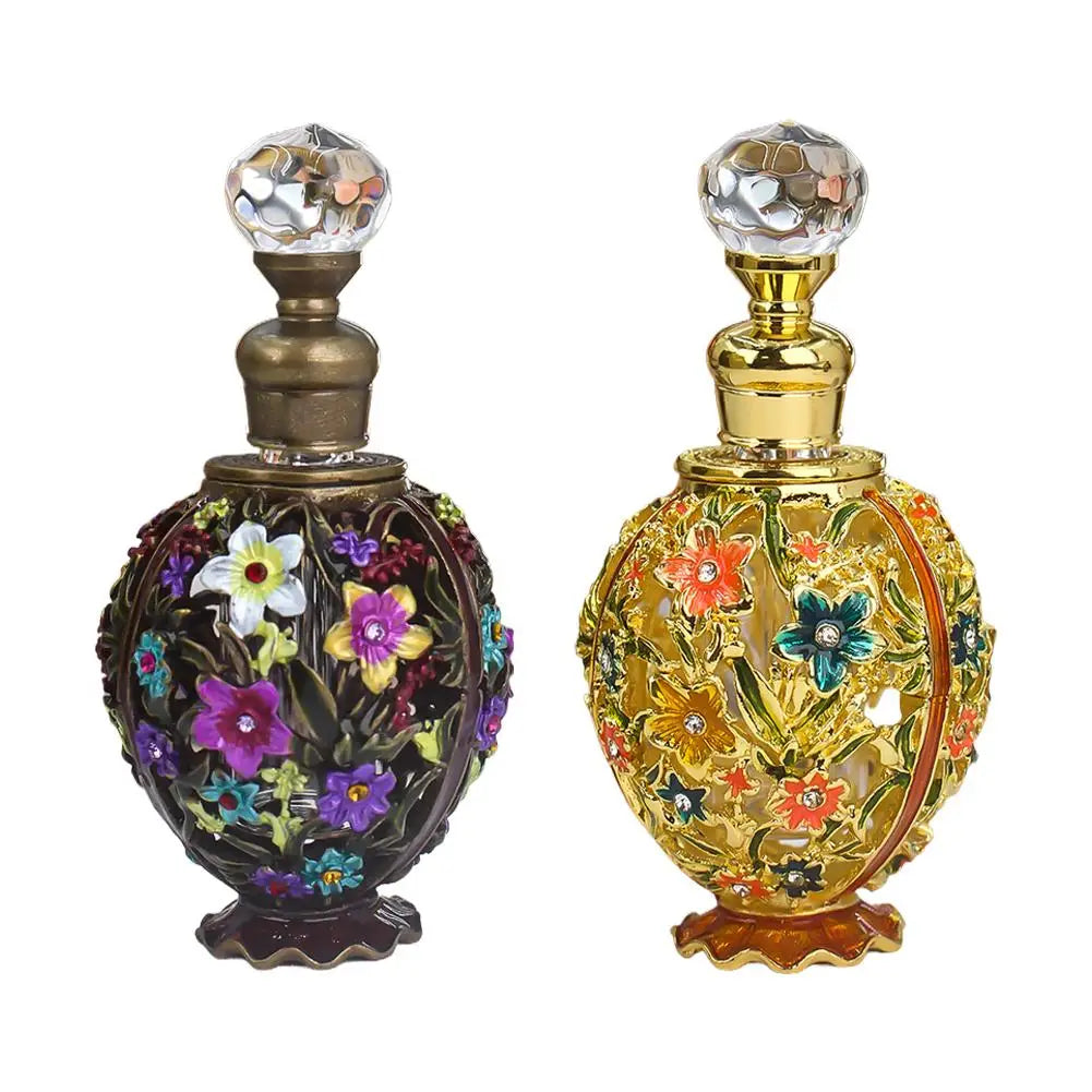 Crystal Vintage Style Perfume Bottle Refillable Perfume Atomizer Perfume Dispensers For Beauty Salon Arab Style Oasis Select