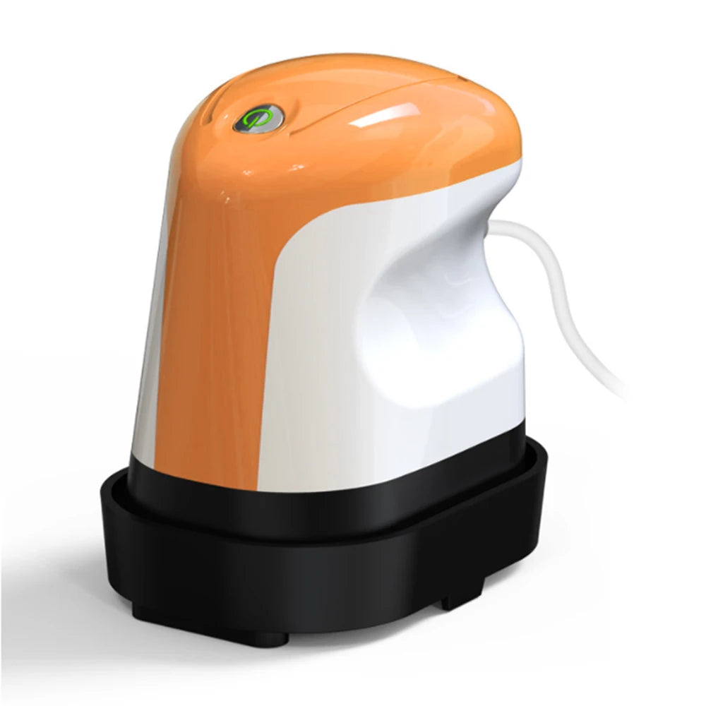 Mini Handheld Heat Press Machine 6x9cm Steam Heating Transfer Press Support Dry Wet Ironing for T-Shirts Bags Hats HTV Vinyl Oasis Select orange US