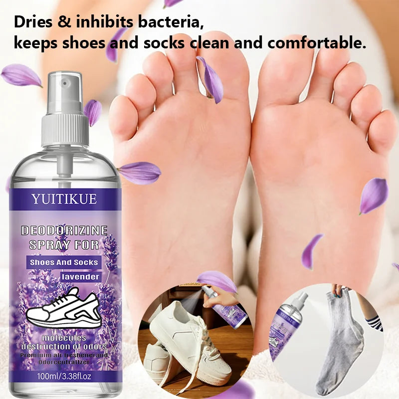 YUITIKUE Lavender Shoe & Sock Deodorizer Spray 100ml