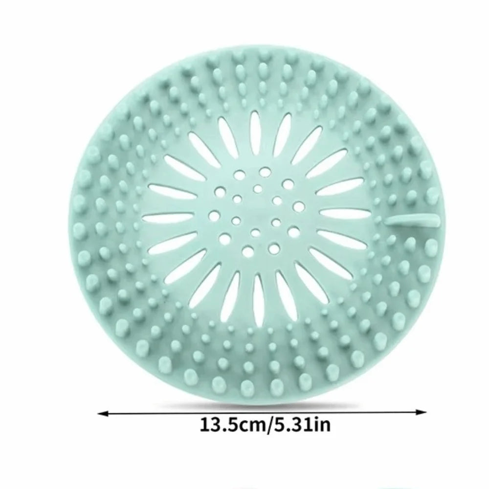 Silicone Hair Catcher Shower Drain Strainer Cover | Anti-Clog