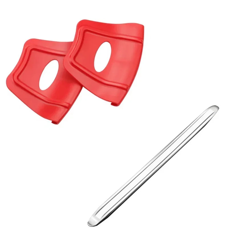 Motorcycle Tire Changer Rim Protector Wheel Rim Shield Rim Guard Fit for ATV Four-wheel Motorcycle Dirt Bike Tire Installation Oasis Select red set