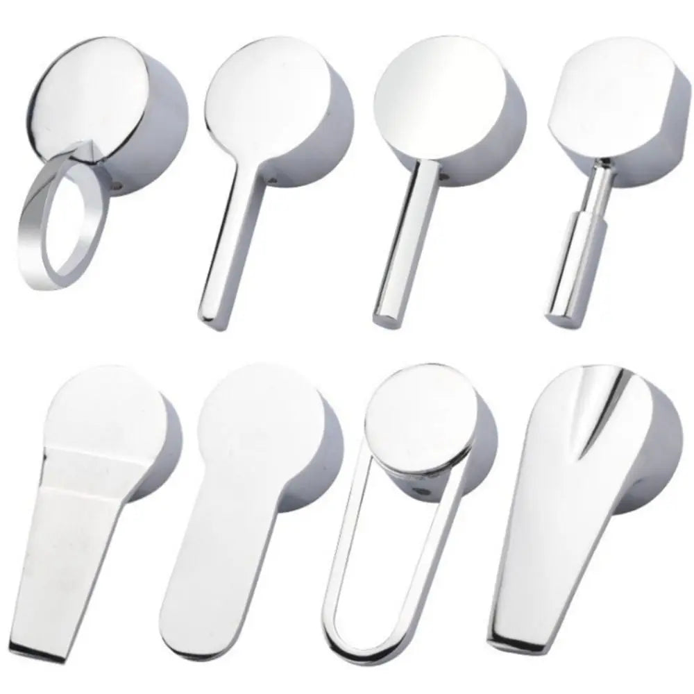 Chrome Plated Faucet Handle Metal 35mm/40mm Taps Switch Handle Hot Cold Faucet Mixer Tap Replacement Cover Kitchen Bathroom Oasis Select
