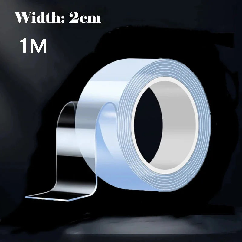 Ultra Strong Nano Double Sided Tape – Reusable & Traceless Mounting Tape Oasis Select 1M 2M(6.56FT) 1mm|20mm