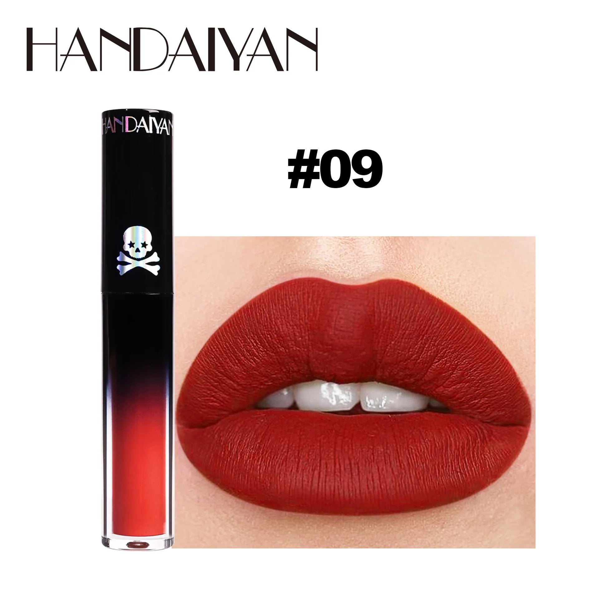 Handaiyan Matte Vampire Lip Gloss – Black & Purple Waterproof
