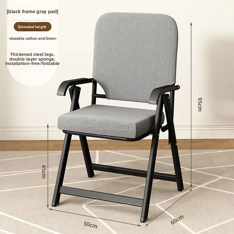 Office Chair Computer Chair Learning Chair Training Chair Folding Chair Conference Chair Desk Chair Backrest Stool Chair Oasis Select Grey-cotton linen-B