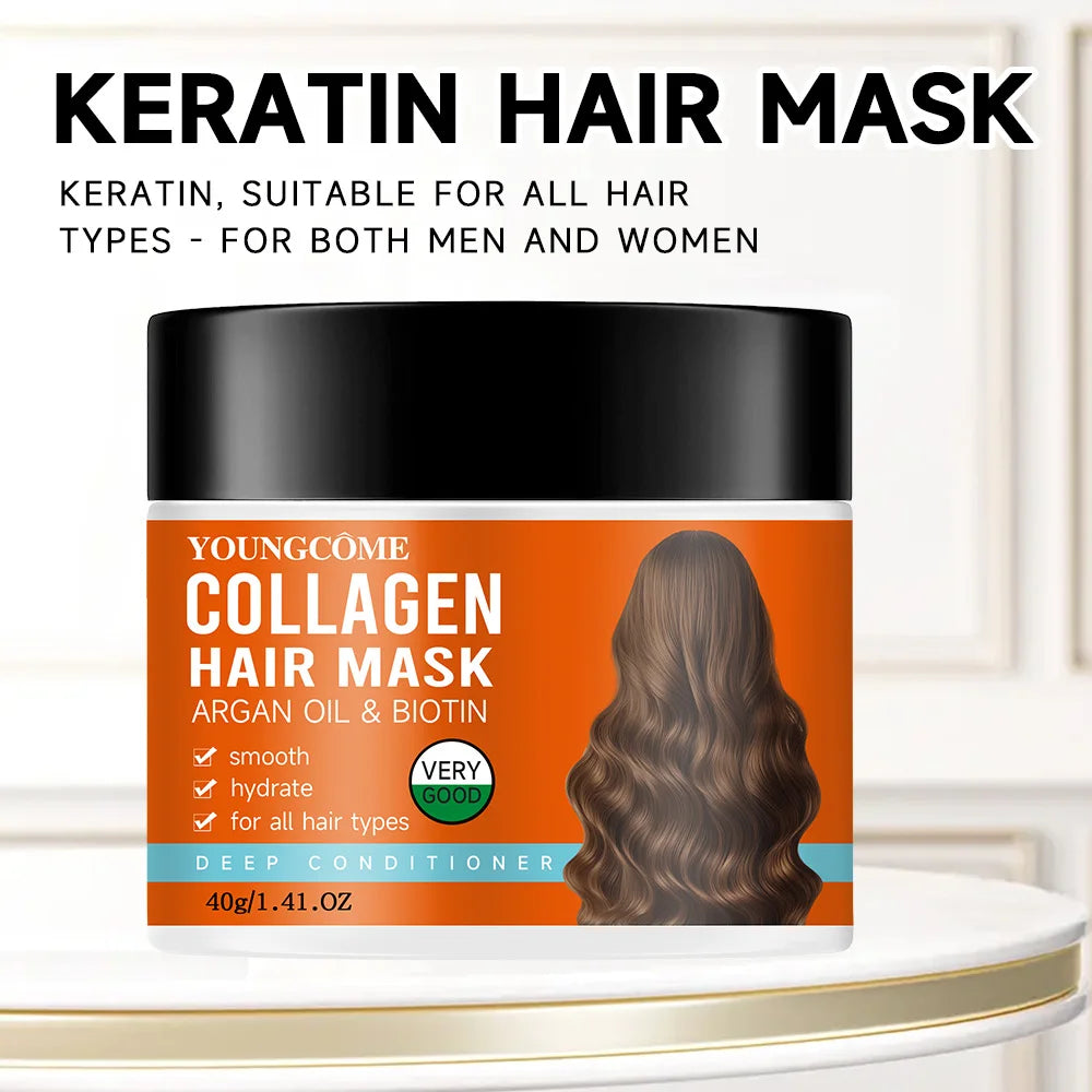 YOUNGCOME Collagen & Argan Oil Hair Mask – Deep Repair 70g