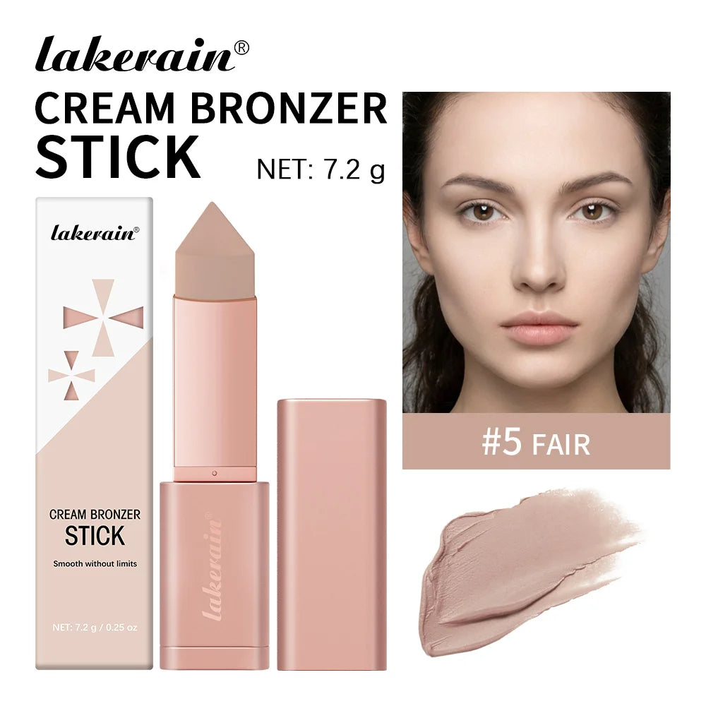 2 IN 1 Cream Bronzer And Contour Stick Waterproof Highly Pigmented Instant Depth & Dimension Contouring Face Makeup Cosmetics Oasis Select 5 Fair