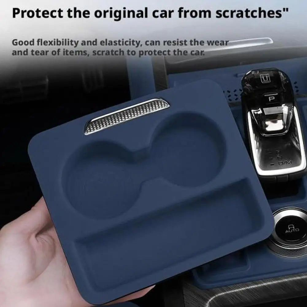 Car Central Control Push-pull Box Silicone Pad For Great Wall GWM Tank 500 Hi4-Z Hi4-T 2024-2025 Car Armrest Box Accessories Oasis Select