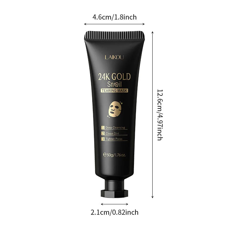 LAIKOU 24K Gold Sakura Peel-Off Mask – Anti-Wrinkle & Blackhead Peel-Off Face Mask Oasis Select