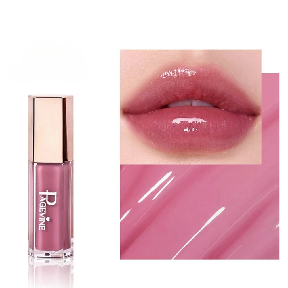 Shimmer Glitter Moisturizing Lip Gloss Multiple Pearly Shades Plump Full Pout Lip Liquid Lightweight Comfort Lip Makeup Oasis Select