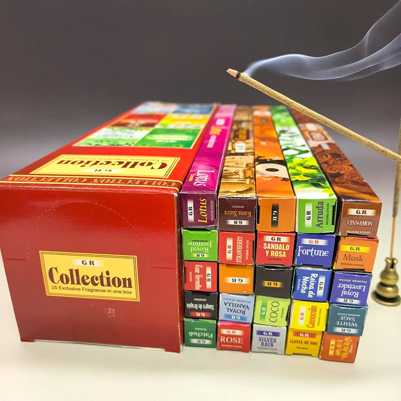 25 Boxes/lot Tibetan Incense Sticks Home Fragrance Indian Joss Sticks Natural Lavender White Sage Sandalwood Coconut Aromatherap Oasis Select