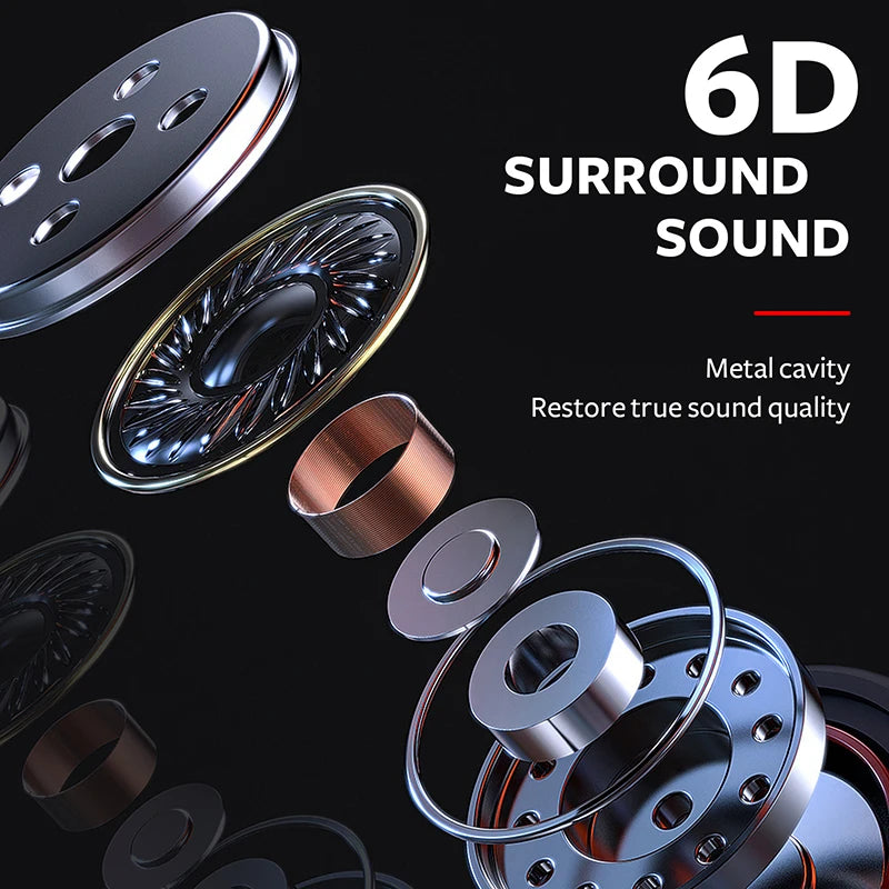 Wired Earphone 3.5mm AUX/Type C In-Ear HIFI 6D Surround Bass In-Ear Game Music Headsets With MIC For Samsung Huawei Xiaomi PC Oasis Select