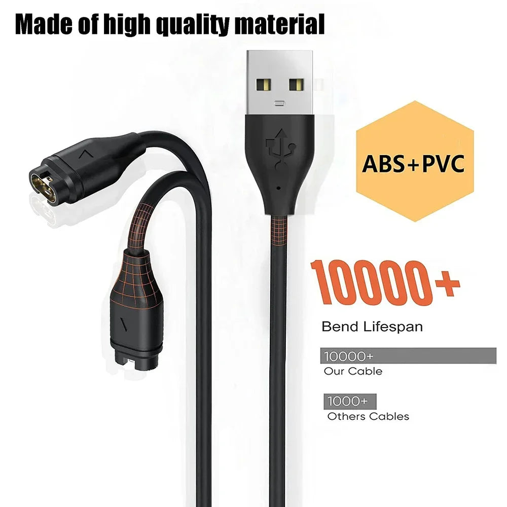 1M USB Charging Cable for Garmin Fenix 7 6 5 & Forerunner Smartwatch Charging Cable Oasis Select