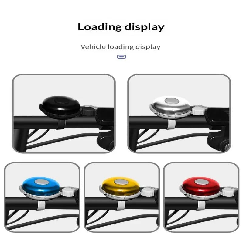 1Pcs Aluminum Alloy Bike Bell, Handlebar Mount Bicycle Warning Horn, Safety Cycling Accessory for Mountain Road Bikes Oasis Select