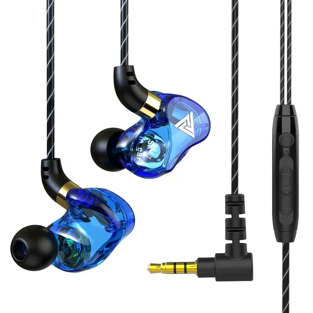 High Quality HiFi Wired Earphone Gaming Specific Headphones Bass Stereo Noise Cancelling Headset 3.5MM In Earbuds Ear With Mic Oasis Select Blue