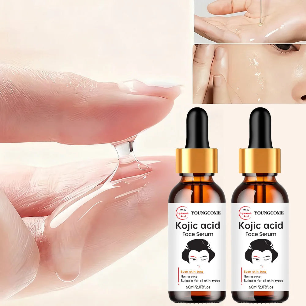 YOUNGCOME Kojic Acid Face Serum 2-Pack – Brightening Dark Spot Brightening Face Serum Oasis Select