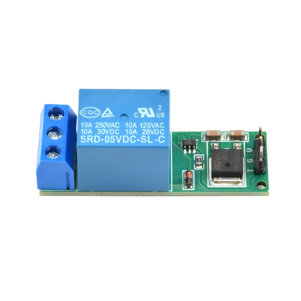 DC 6-24V Flip-Flop Latch Relay Module 1 Way Bistable Self-locking Relay Switch For Smart Home LED Car Low Pulse Trigger Board Oasis Select
