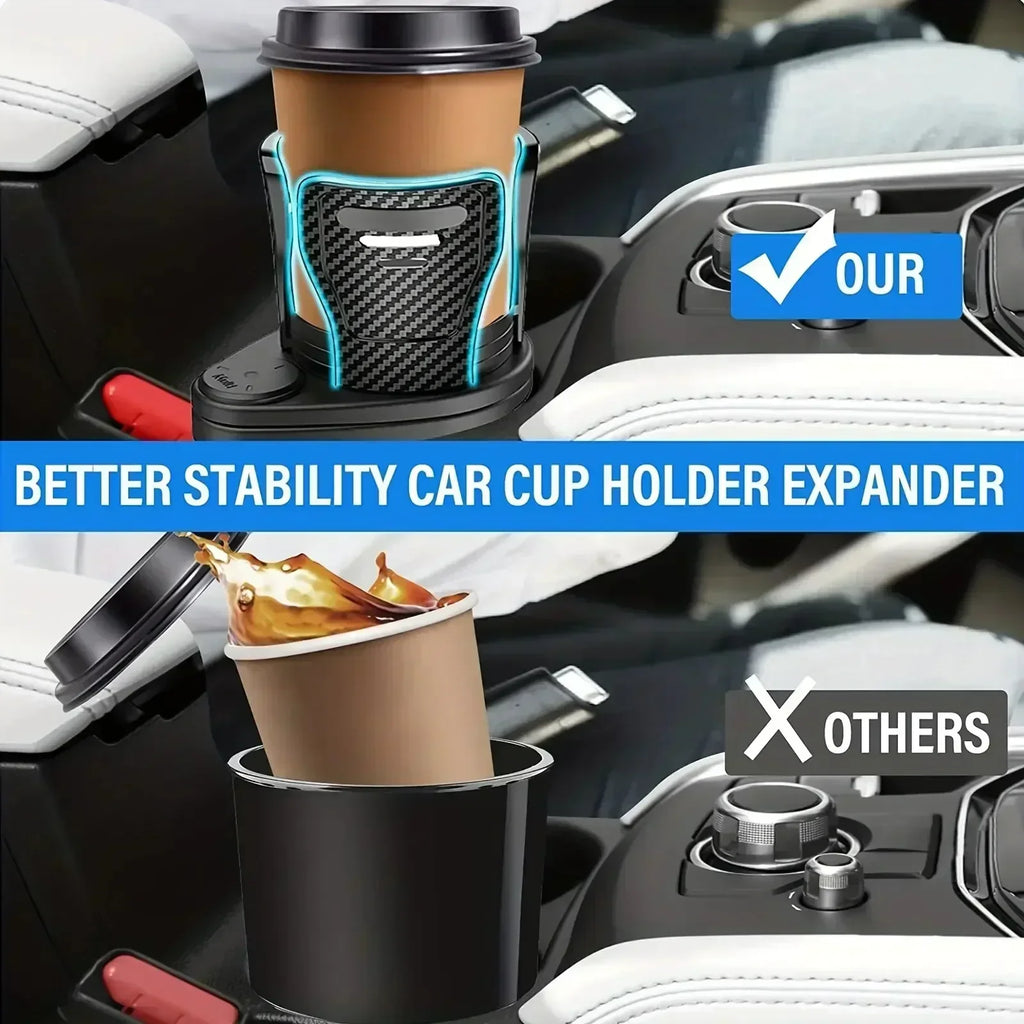 Adjustable Dual Cup Holder Car Mount Multifunction with Phone Holder Car Cup Expansion Adapter for Vehicle Cup Holers Oasis Select