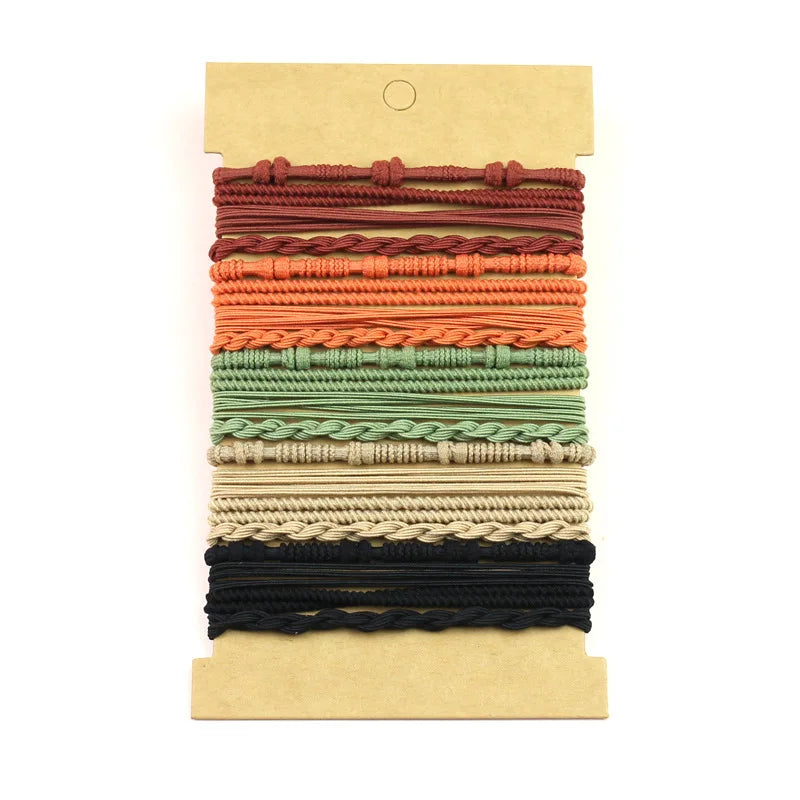20pcs Boho Hair Ties Elastic Bracelets for Women Cute Hair Ties No Damage Ponytail Holders for Girls with Thick and Thin Hair Oasis Select