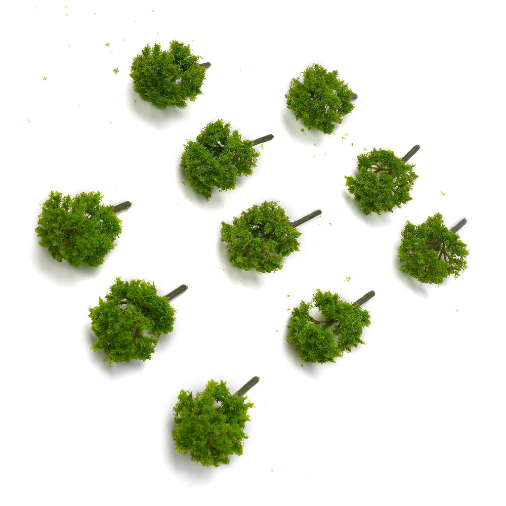 10Pcs 7cm Trees Model Garden Wargame Train Railroad Micro Landscape Park Scenery Scale Tree Oasis Select 7cm