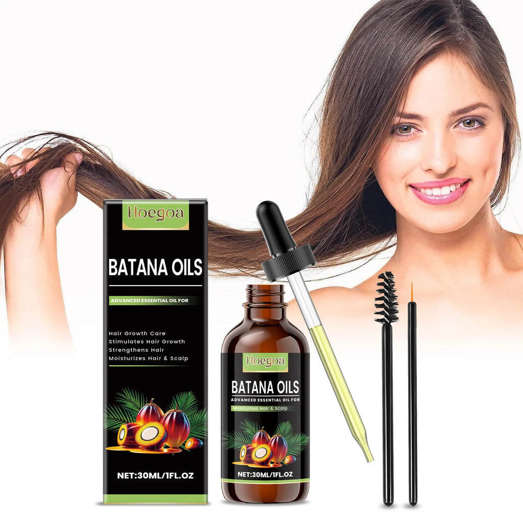 Batana Oil For Hair Growth Eyelashes Enhancer Anti Hair Loss Strengthen Thicker Nourishing Scalp Eyebrow Eyelash Regrowth Care Oasis Select
