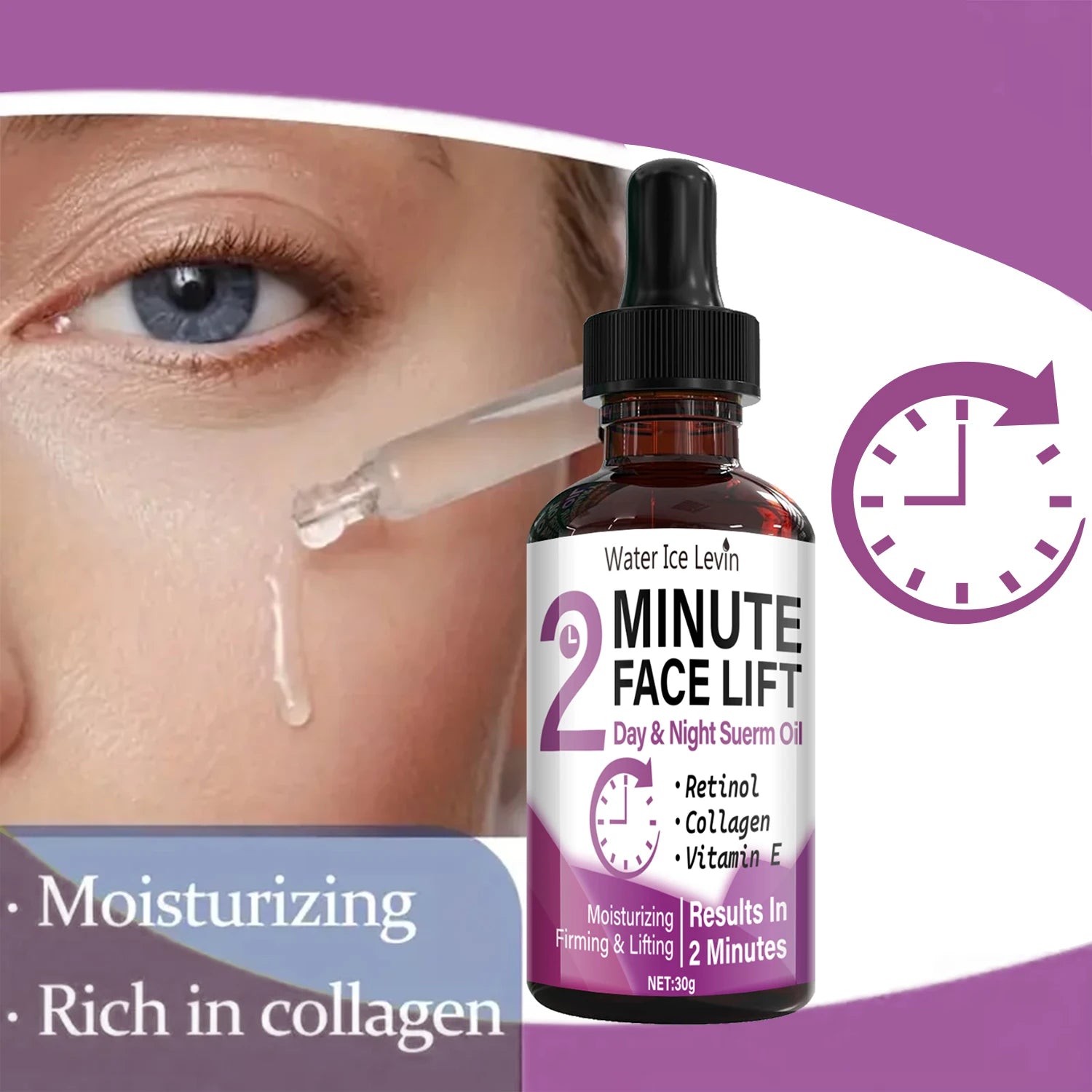 Retinol & Collagen Face Lift Serum Oil – Firm & Moisturize Face Lift Serum Oil Oasis Select