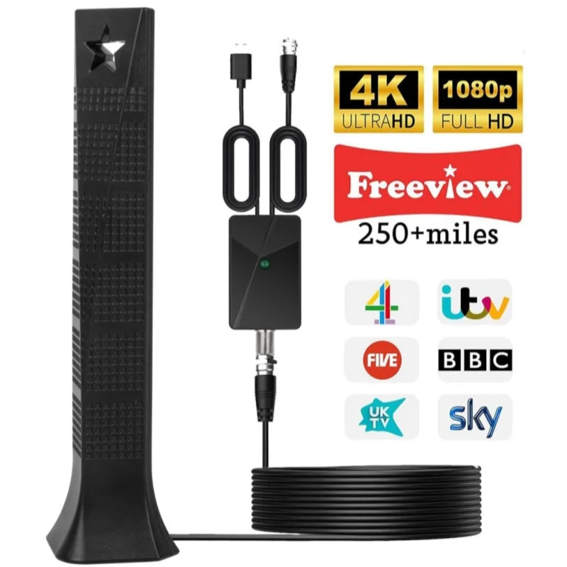 Indoor/Outdoor ATSC HD Digital TV Antenna DTMB Terrestrial Wave New Cross-Border Reception Antenna Oasis Select