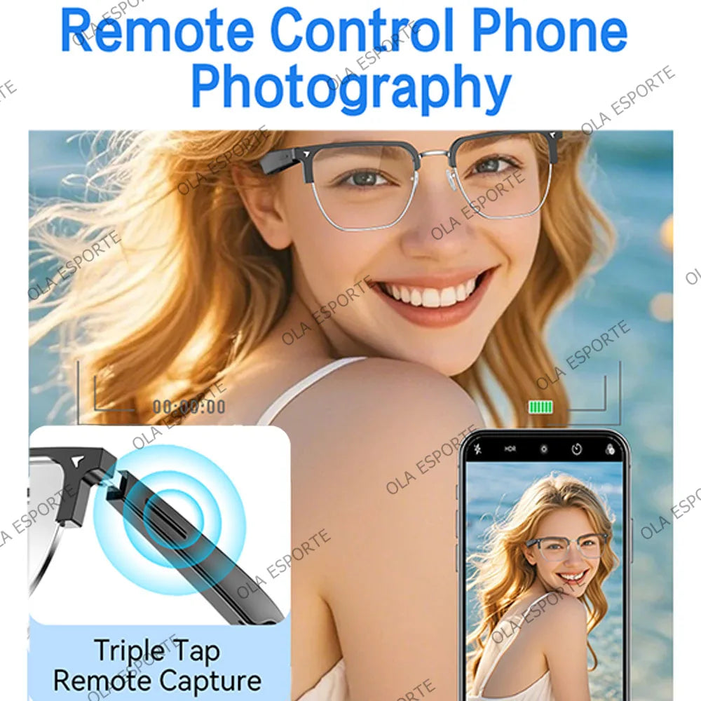 Bluetooth Audio Sunglasses – Air Conduction, Mic & IP7 Waterproof