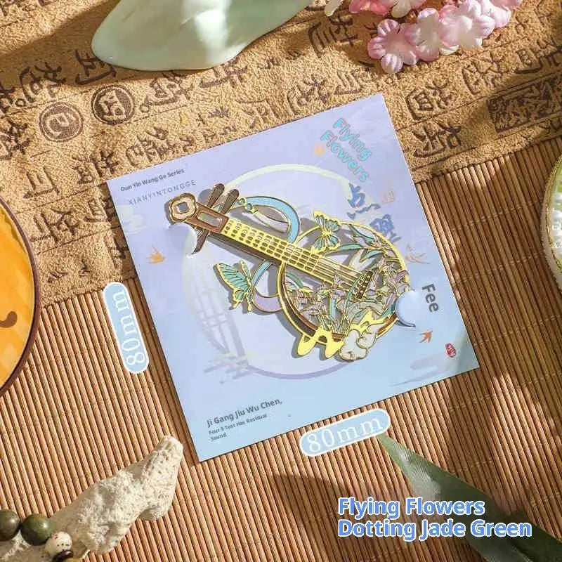 Vintage Butterfly Fan Metal Bookmark Hollow Flower Painting Bookmarks Student Reading Book Clip For Book Lovers Readers Gifts Oasis Select A6