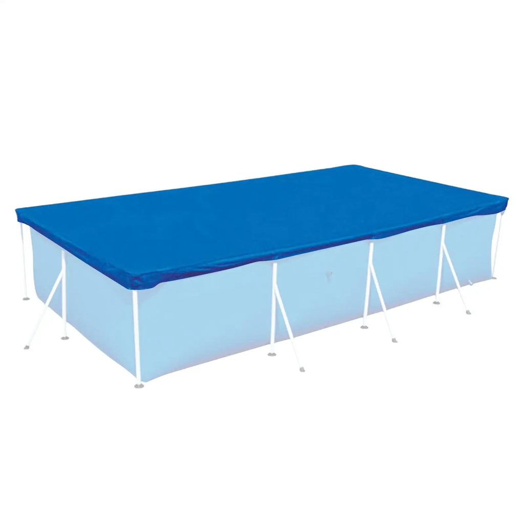 Rectangle Pool Cover Waterproof PE Foldable Inflatable Pool Cover for aboveGround Pool Family Pool Cover Outdoor Paddling Oasis Select