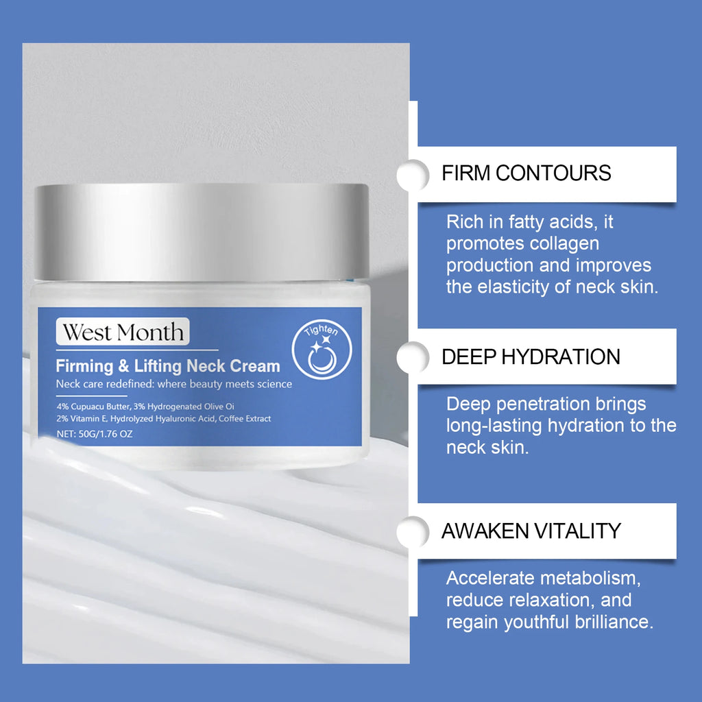Collagen Neck Cream Eliminates Neck Wrinkles Brightens and Whitens the Skin Enhances Double Chin Rejuvenation and Skincare Oasis Select