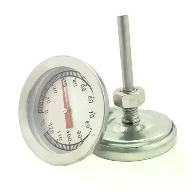 Kitchen Oven Thermometers Large Easy-Read Face Meat Thermometer Long Stem Stainless Steel Grill Fry Chef Smoker Thermometer Oasis Select