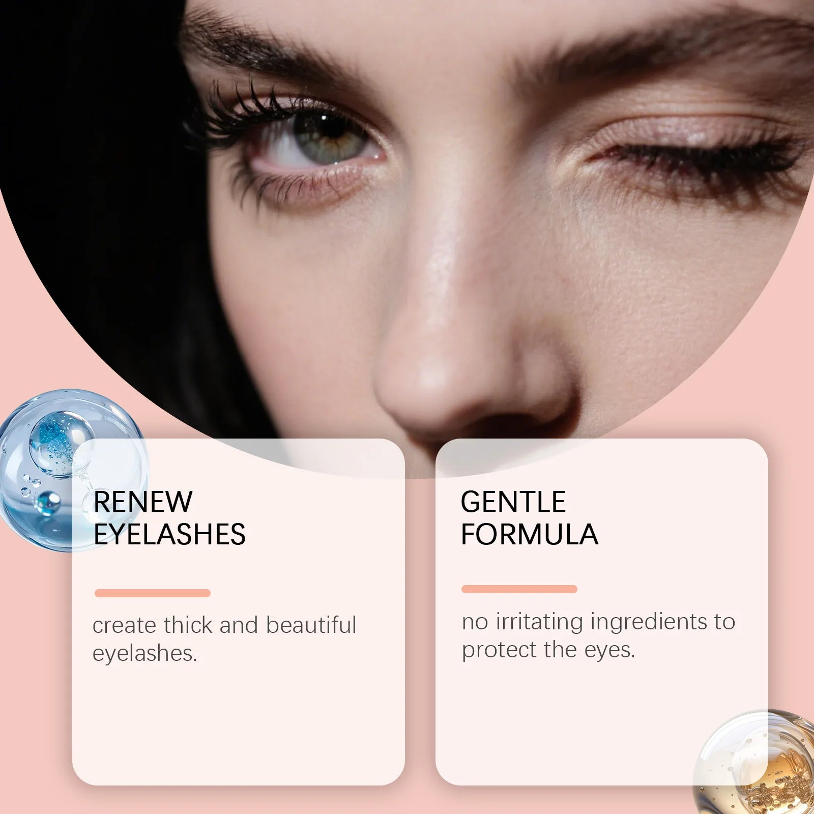 Castor Oil Essential Oil Eyelash Growth Serum Enhancer Longer Fuller Thicker Curling Lash Treatment Lift Lengthening Slender Oasis Select