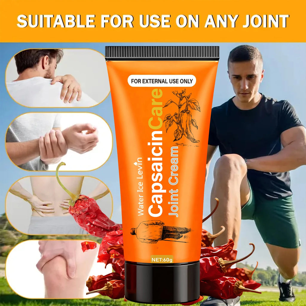Capsaicin Care Joint Cream for Targeted Relief & Moisturizing with Glucosamine & Vitamin C. Oasis Select