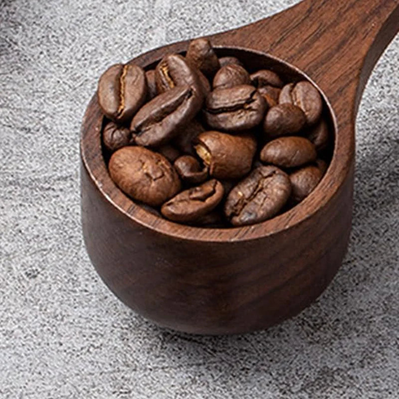 WISH Black Walnutcoffee Spoon-Long-Handled Spoon For Coffee, Tea And Kitchen, Environmentally Friendly Mixed Appliance. Oasis Select