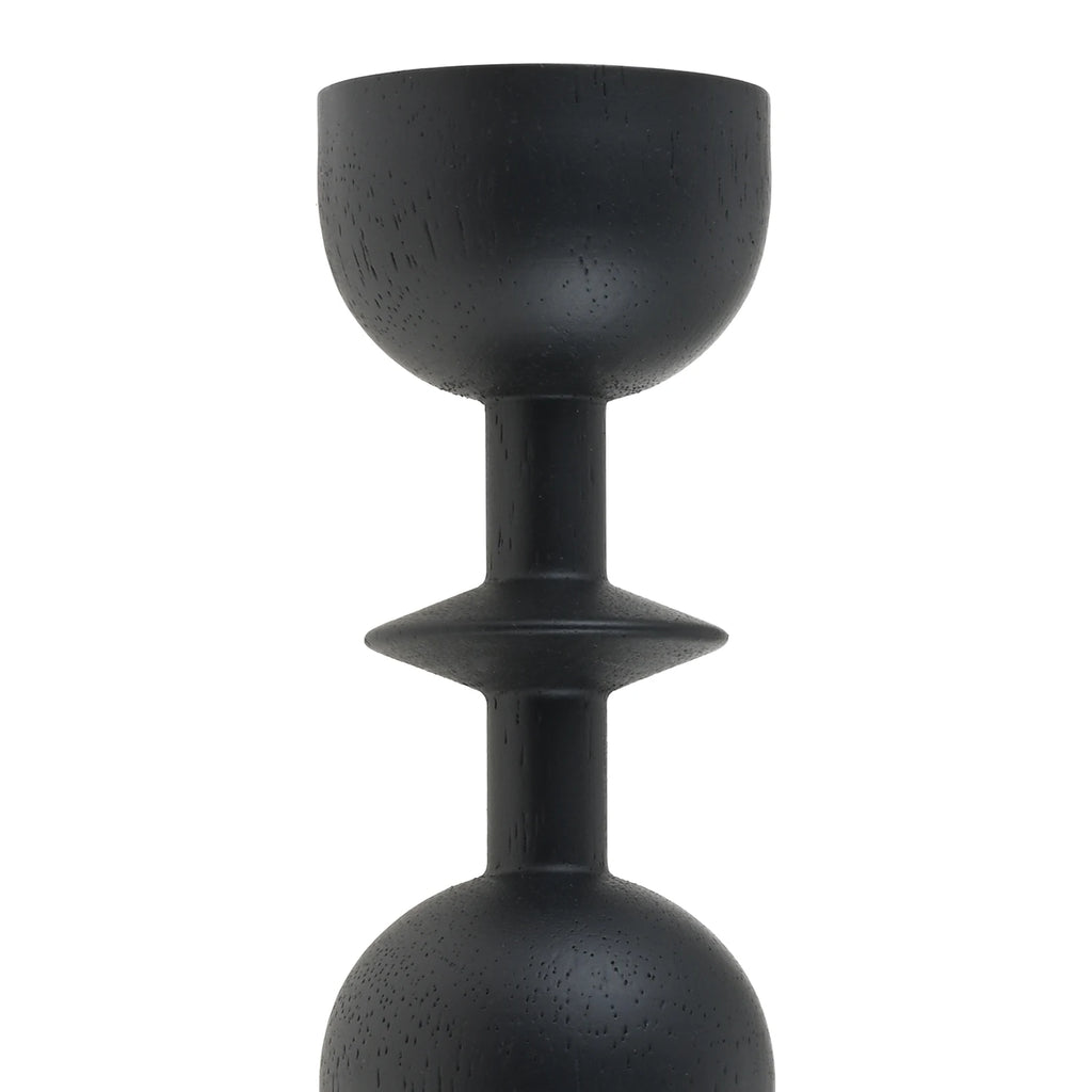 For Decorating Fireplace/dining Table/living Room 1/3Pcs Black Wooden Candlestick Home Decoration Add A Romantic Atmosphere Oasis Select
