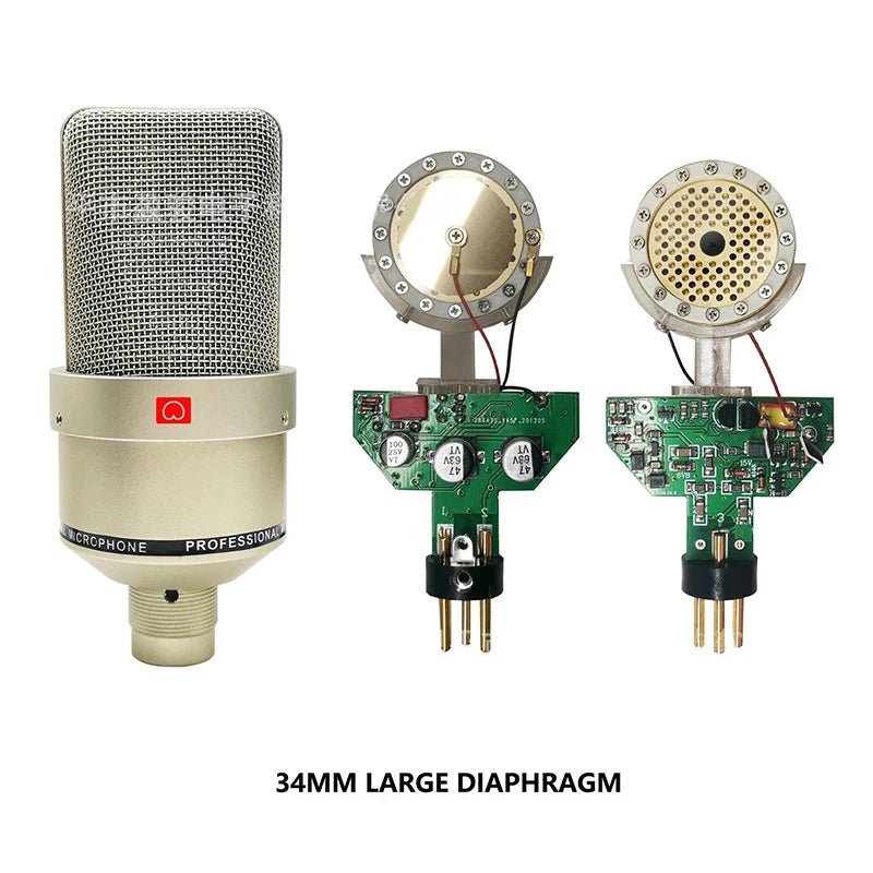 AyeBeau Studio Condenser Microphone – Wired Cardioid Mic Kit