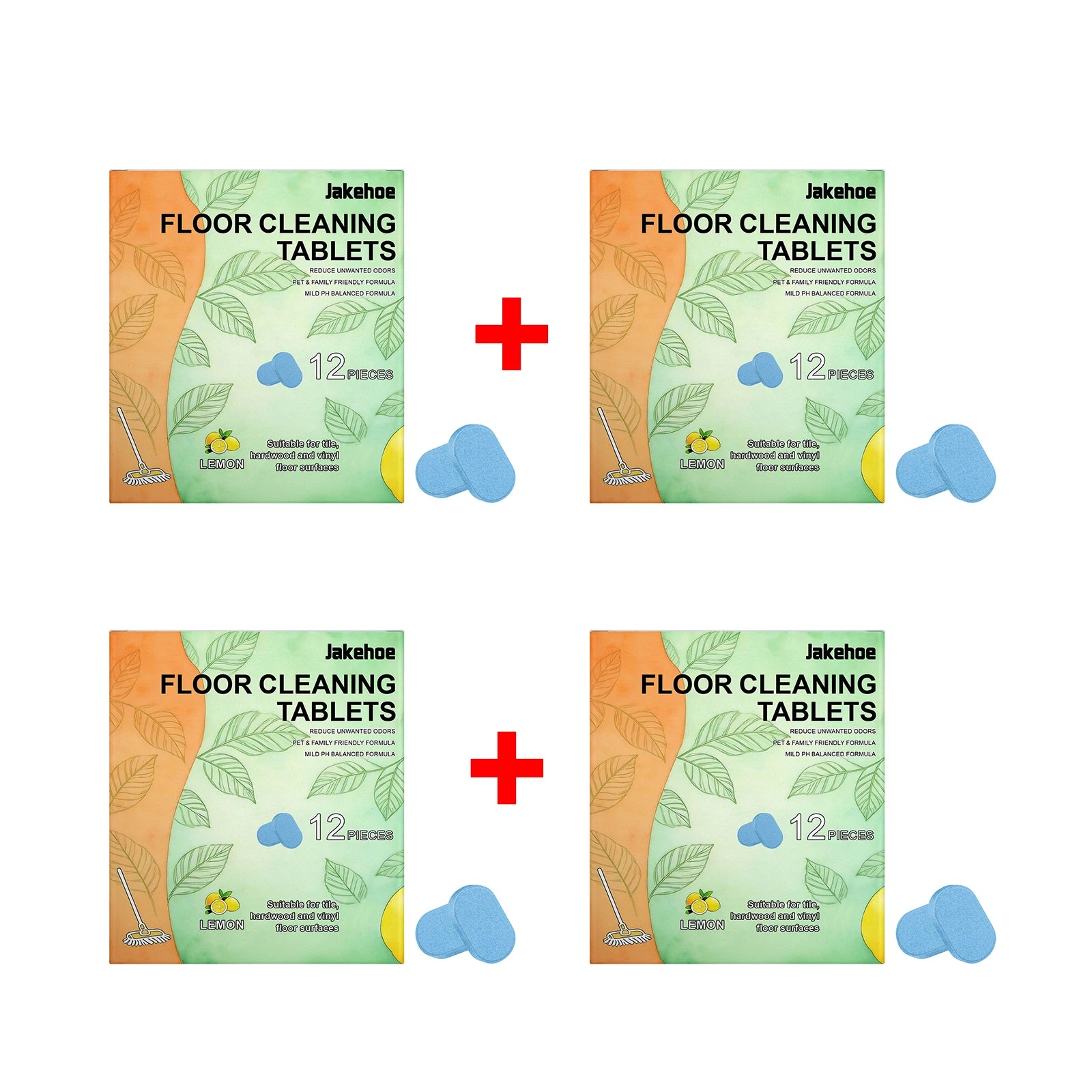 Floor Cleaning Tablets for Tile and Hardwood Removes Stains Dirt Freshens Dissolves Quickly Home with Long Lasting Clean Scent Oasis Select 4 X 12pcs boxed