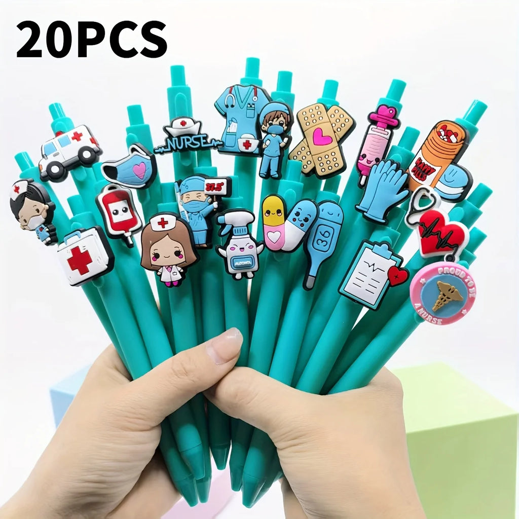 20/30/5pcs Nurse Doctor Writing Gel Pens Medical Record Pen Nurses Day Gift Pen Random Styles Oasis Select random 20PCS