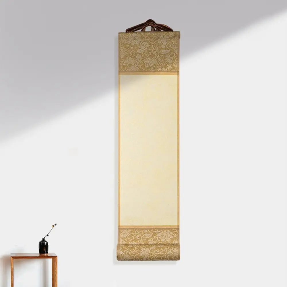 Self-made Gifts Art Supplies Painting Drawing Paper Gilded Rice Paper Scroll Blank Hanging Scroll Mini Batik Trumpet Scroll Oasis Select 01