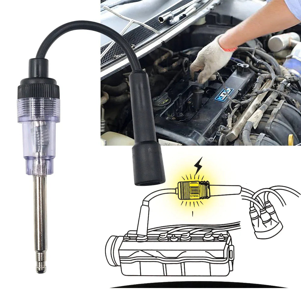Inline Spark Plug Ignition System Tester – 6 & 12V Car Engine Ignition System Tester Oasis Select