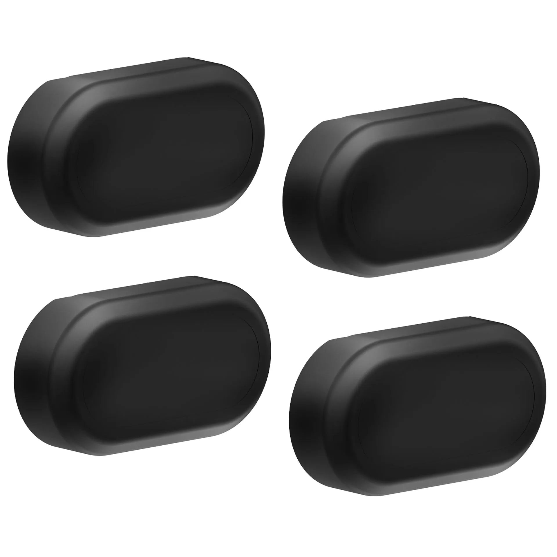 Black Waterproof Magnetic Case for Samsung Smart Tag 2 Silicone Protective Holder with Dual Mounting 5.6x3x1.52cm Oasis Select 4PCS