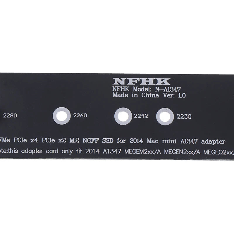 New Sale PCI-Ex4 M.2 NGFF NVME AHCI SSD converter card adapter for 2014macbook mini A1347 Oasis Select
